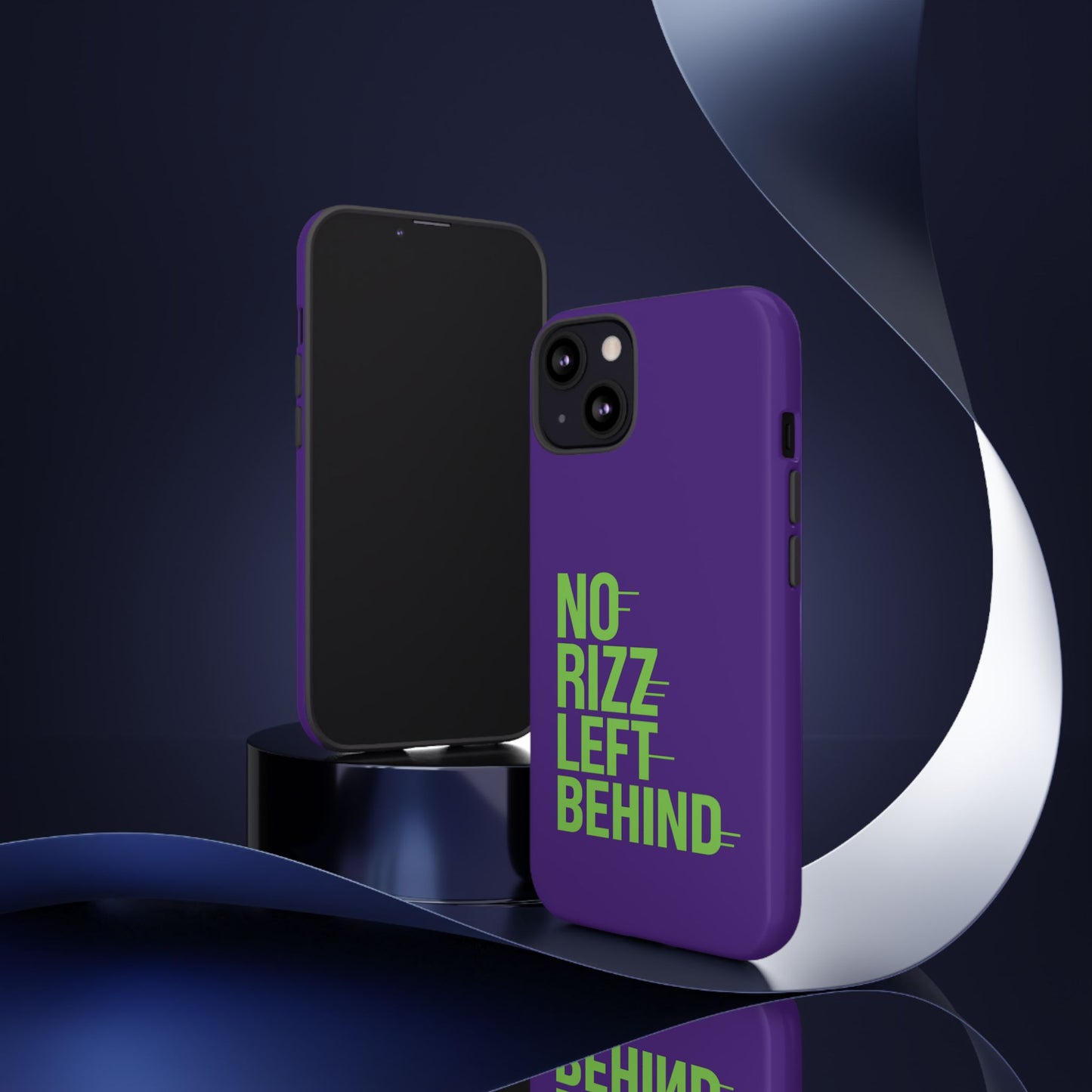 tough phone case - no rizz left behind - durable, stylish protection for active lifestyles - impact-resistant, dual layer, shock-absorbing tpu - perfect gift for tech lovers