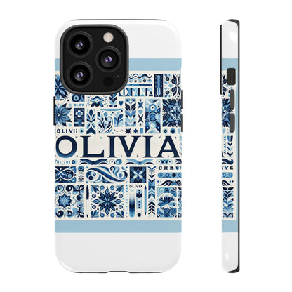 Vibrant 3D Wrap Protective Phone Case in Blue Floral Design for Stylish Protection Compatible with iPhone 13, 14, 15 & 16 – all models including Pro, Pro Max & Plus