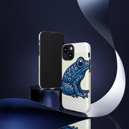 Vibrant 3D Blue Frog Design Protective Phone Case for Trendsetters – Stylish Protection Compatible with iPhone 13, 14, 15 & 16 – all models including Pro, Pro Max & Plus