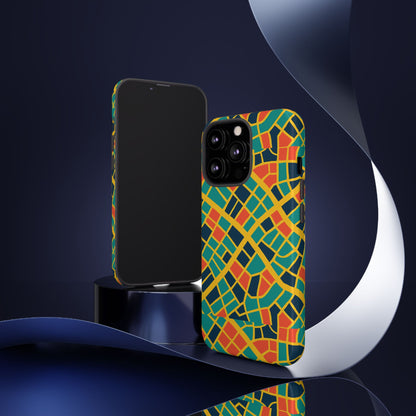 Multicolour Geometric 3D Wrap Protective Phone Case Stylish Accessory for Men and Women Vibrant Design Ideal for Unique Expression Compatible with iPhone 13, 14, 15 & 16 – all models including Pro, Pro Max & Plus