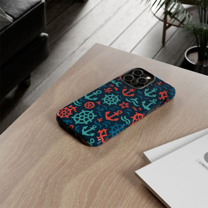 Vibrant Nautical Multicolour 3D Wrap Protective Phone Case with Retro Design for Men and Women Stylish Accessory Compatible with iPhone 13, 14, 15 & 16 – All Models Including Pro, Pro Max & Plus