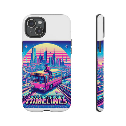 Bussin Through Timelines Protective Phone Case for Anime Lovers, Durable 3D Wrap Design, Shock Absorbent TPU Silicone, UV Protected, Stylish Accessory for Smartphones