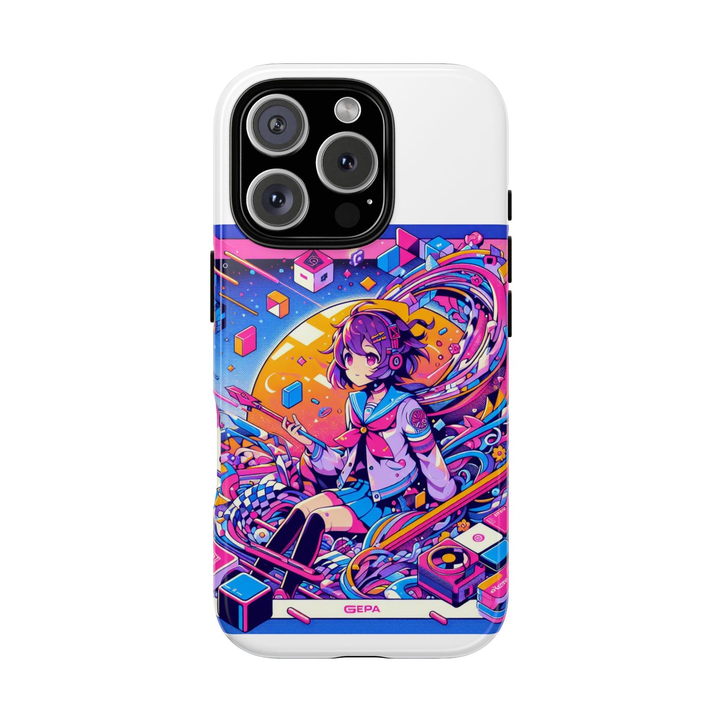 skibidi system update 3d wrap protective phone case for anime and comic fans, durable shock absorption, uv protected, glossy or matte finish