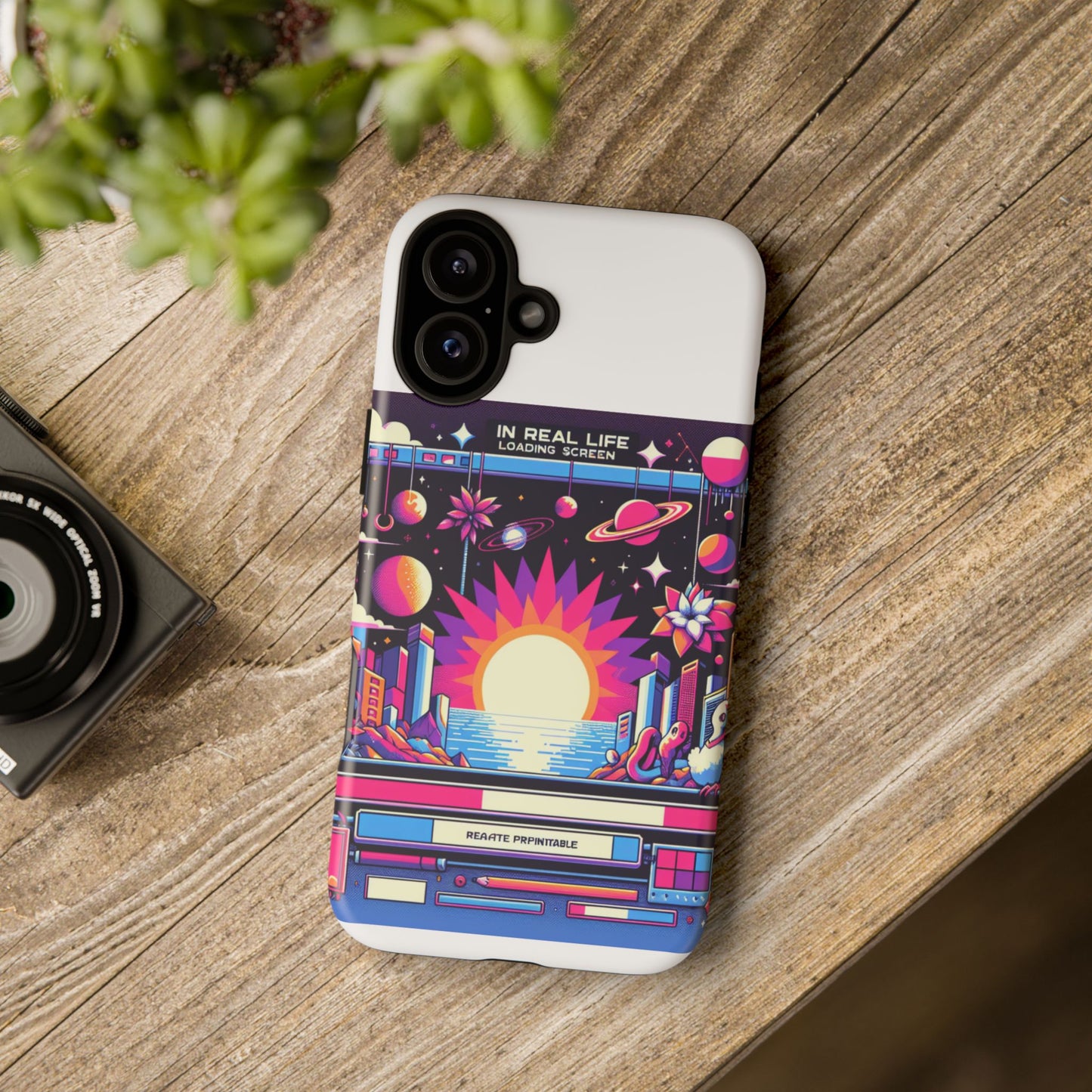 irl loading screen protective phone case for anime fans