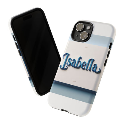 Vibrant 3D Blue Alphabet Design Protective Phone Case Stylish Accessory for Men and Women Unique Phone Cover Compatible with iPhone 13, 14, 15 & 16 – all models including Pro, Pro Max & Plus