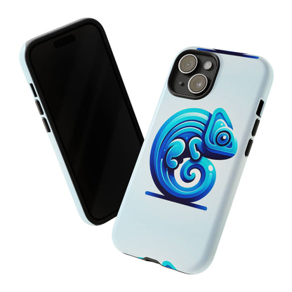 Cool Blue Animal Create 6 Phone Case with 3D Wrap Shockproof TPU Cover for Kids and Teenagers, Anime and Comic Inspired Design