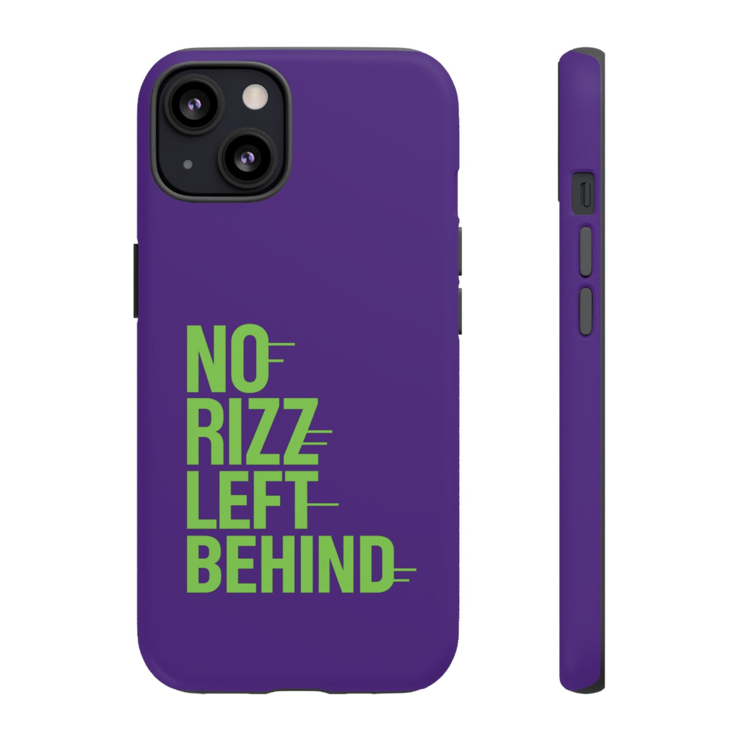tough phone case - no rizz left behind - durable, stylish protection for active lifestyles - impact-resistant, dual layer, shock-absorbing tpu - perfect gift for tech lovers