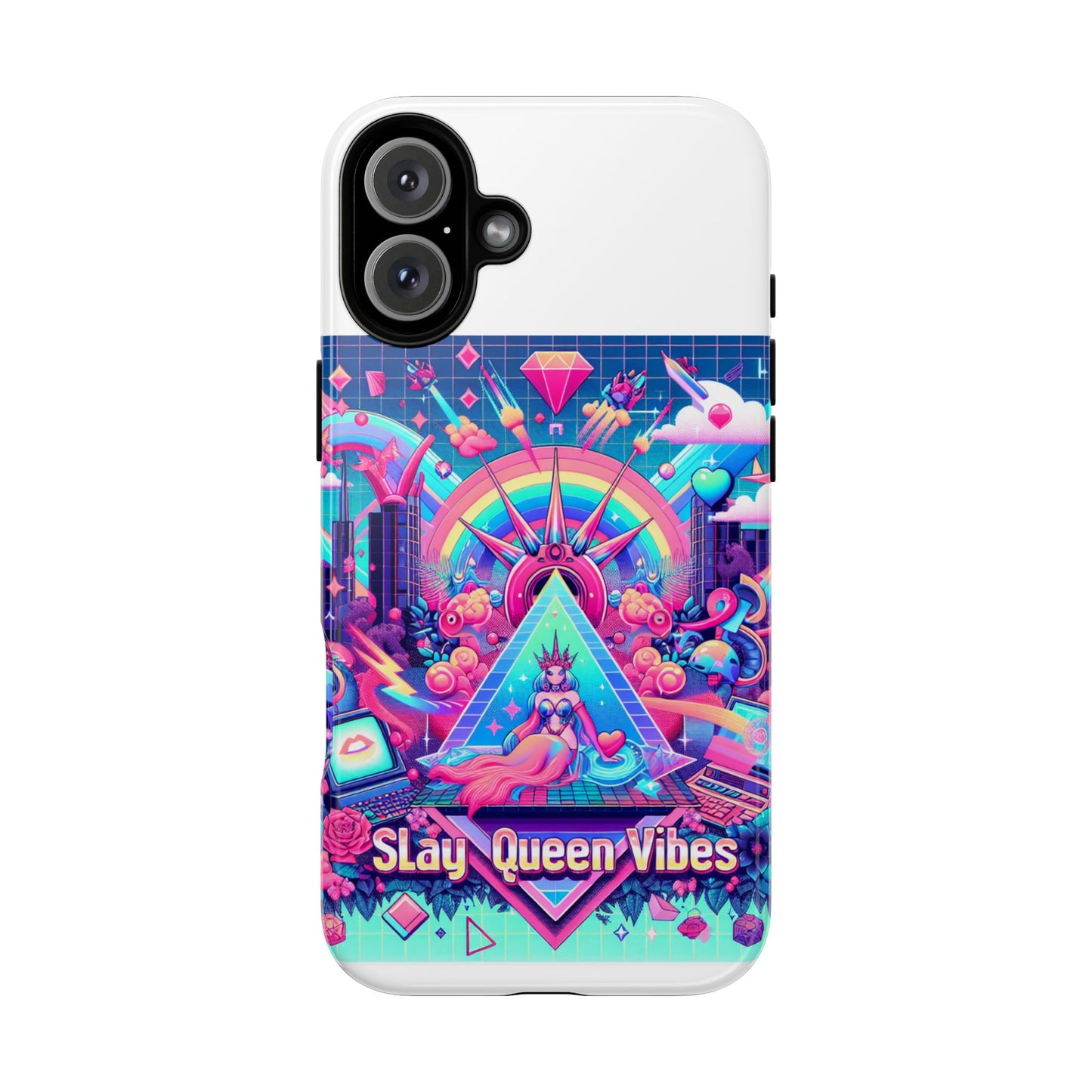 slay queen vibes 3d wrap protective phone case for women