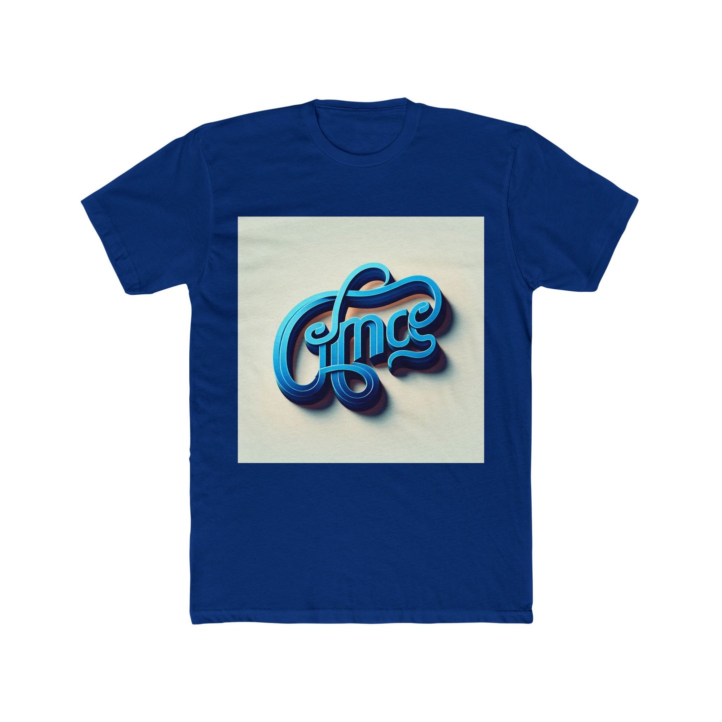 unisex t-shirt - alphabet blue 56 stylish graphic tee for casual wear, trendy unisex shirt