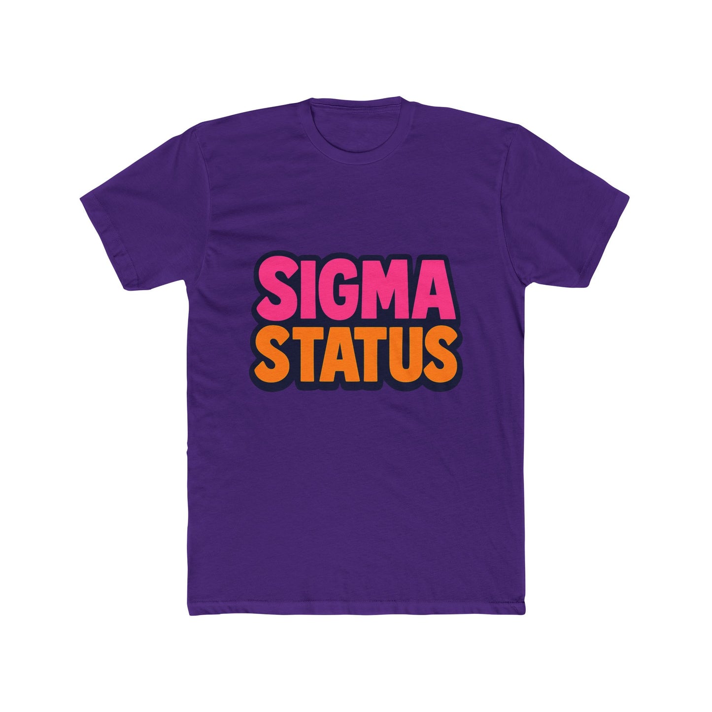sigma status unisex t-shirt - multicolor meme graphic tee for casual wear, funny gift idea for meme lovers
