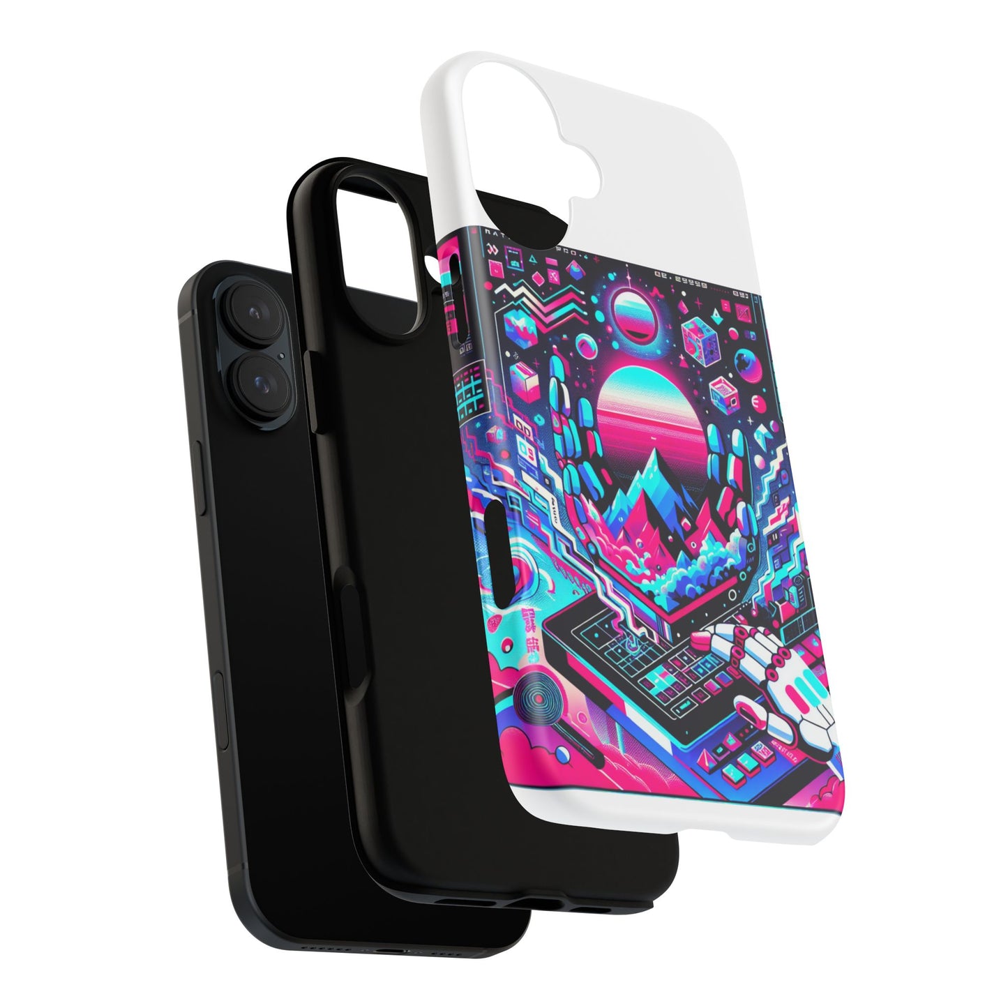 ratio-proof aura protective phone case with 3d wrap design, uv protection, and shock absorption for anime and comic culture fans
