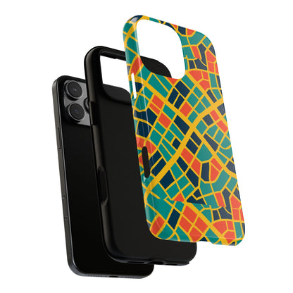 Multicolour Geometric 3D Wrap Protective Phone Case Stylish Accessory for Men and Women Vibrant Design Ideal for Unique Expression Compatible with iPhone 13, 14, 15 & 16 – all models including Pro, Pro Max & Plus