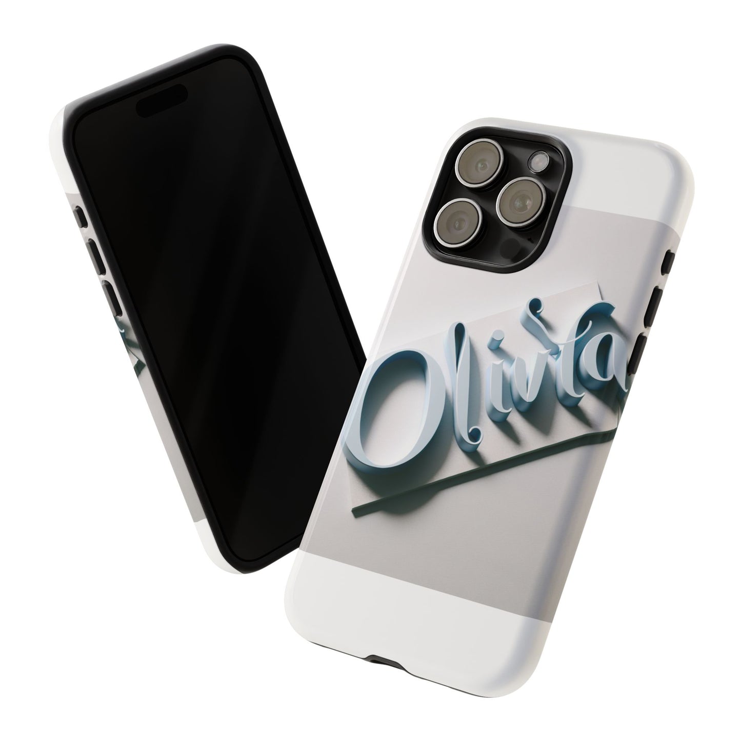 vibrant 3d blue name phone case for stylish protection – unique accessory for self-expression compatible with iphone 13, 14, 15 & 16 – all models including pro, pro max & plus