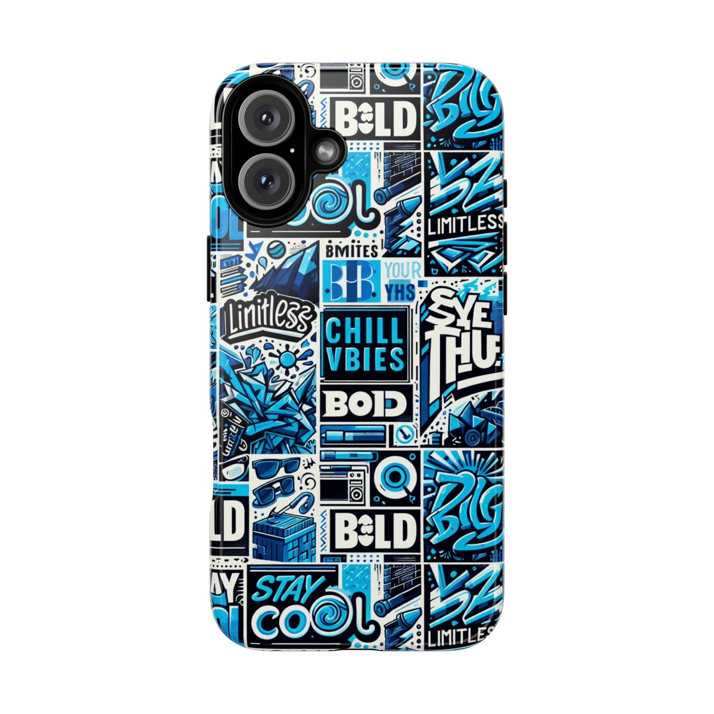 blue pattern image 9 phone case for smartphone protection with 3d wrap design and shock absorption in glossy or matte finish