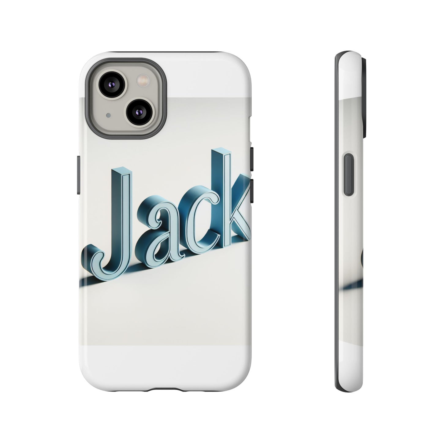 vibrant 3d text protective phone case in blue for unique self-expression – stylish protection compatible with iphone 13, 14, 15 & 16 – all models including pro, pro max & plus