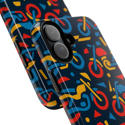 Multicolour Motorcycle Phone Case – Vibrant Art Design for Stylish Protection – Compatible with iPhone 13, 14, 15 & 16 – All Models Including Pro, Pro Max & Plus