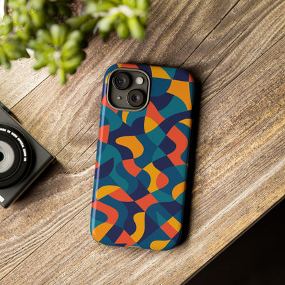 Vibrant Multicolour Abstract Phone Case for Stylish Protection Compatible with iPhone 13, 14, 15 & 16 – All Models Including Pro, Pro Max & Plus
