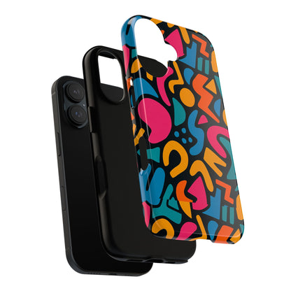 Vibrant Multicolour Abstract 3D Wrap Phone Case for Stylish Protection, Unisex Smartphone Cover, Compatible with iPhone 13, 14, 15 & 16 – all models including Pro, Pro Max & Plus