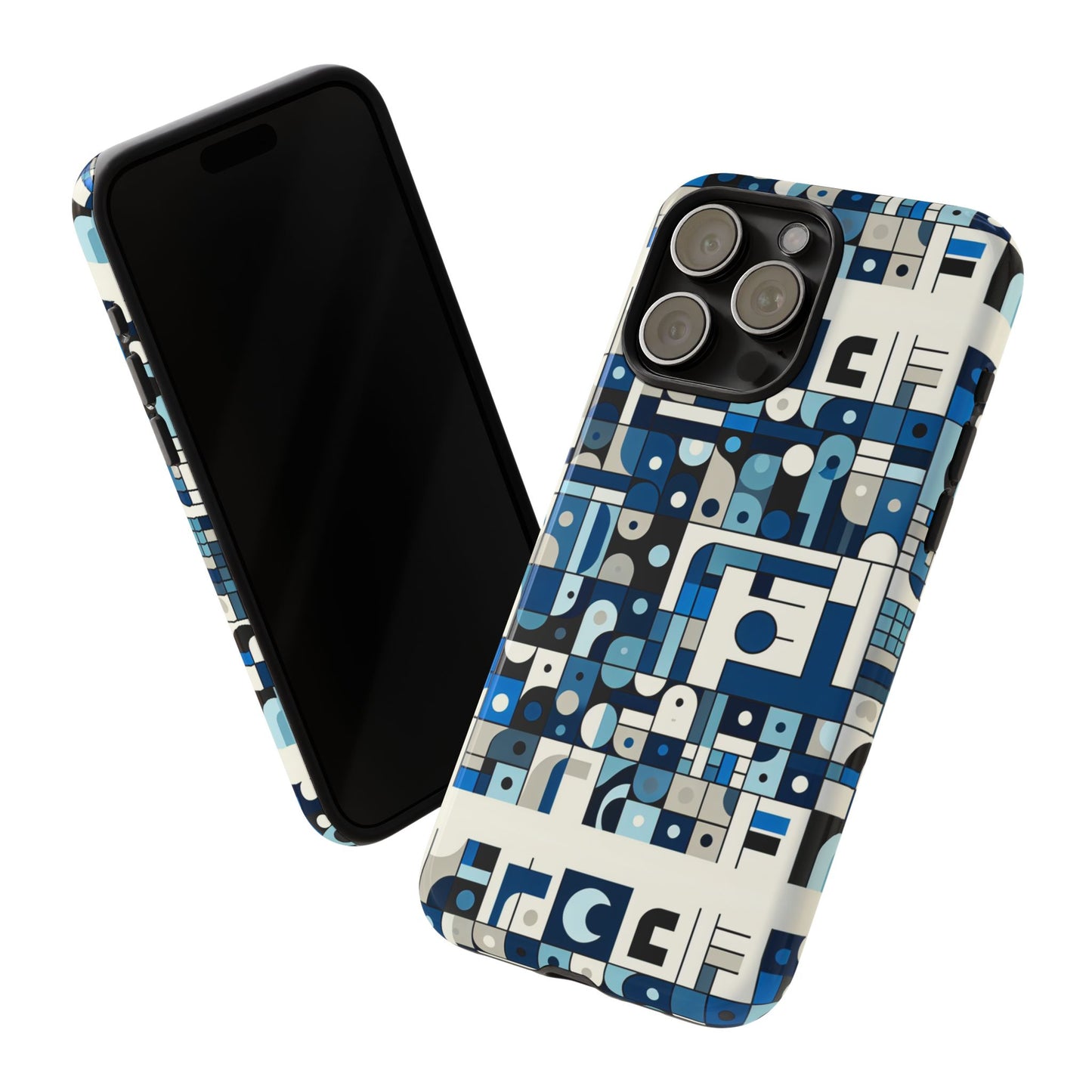 blue alphabet f letter phone case for smartphones, durable shockproof tpu cover with vivid 3d wrap design for tech enthusiasts and anime fans