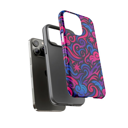Vibrant 3D Abstract Swirl Phone Case for Creative Individuals – Stylish Protection for Smartphones Compatible with iPhone 13, 14, 15 & 16 – all models including Pro, Pro Max & Plus