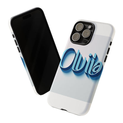 Vibrant 3D Typography Phone Case in Blue for Stylish Protection – Unique Accessory for Self-Expression Compatible with iPhone 13, 14, 15 & 16 – All Models Including Pro, Pro Max & Plus
