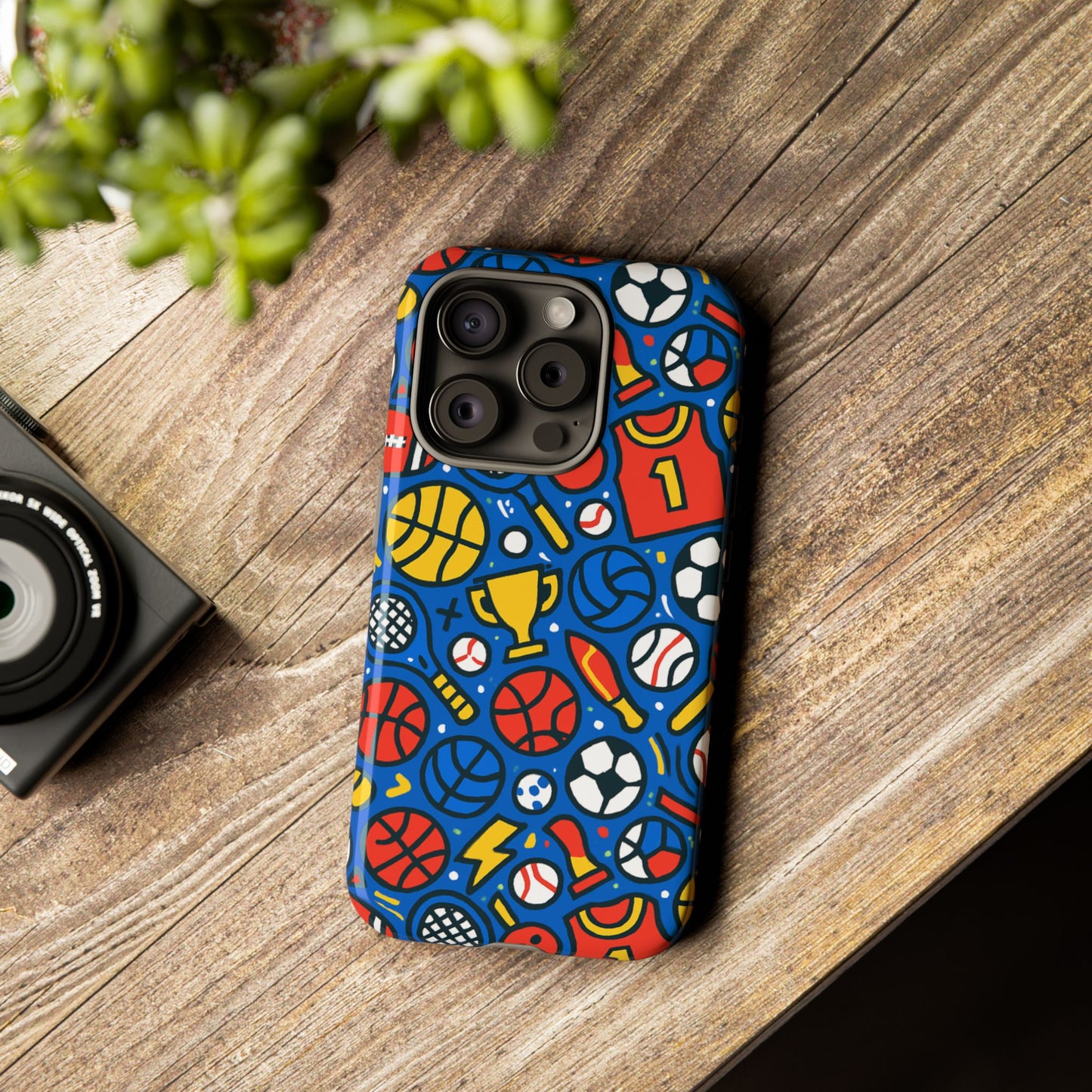 vibrant sports-themed protective phone case with 3d design for unique style – compatible with iphone 13, 14, 15 & 16 – all models including pro, pro max & plus