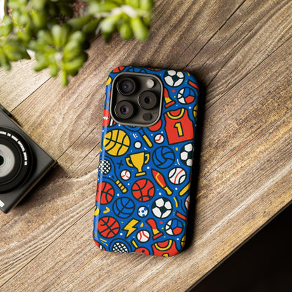 Vibrant Sports-Themed Protective Phone Case with 3D Design for Unique Style – Compatible with iPhone 13, 14, 15 & 16 – All Models Including Pro, Pro Max & Plus
