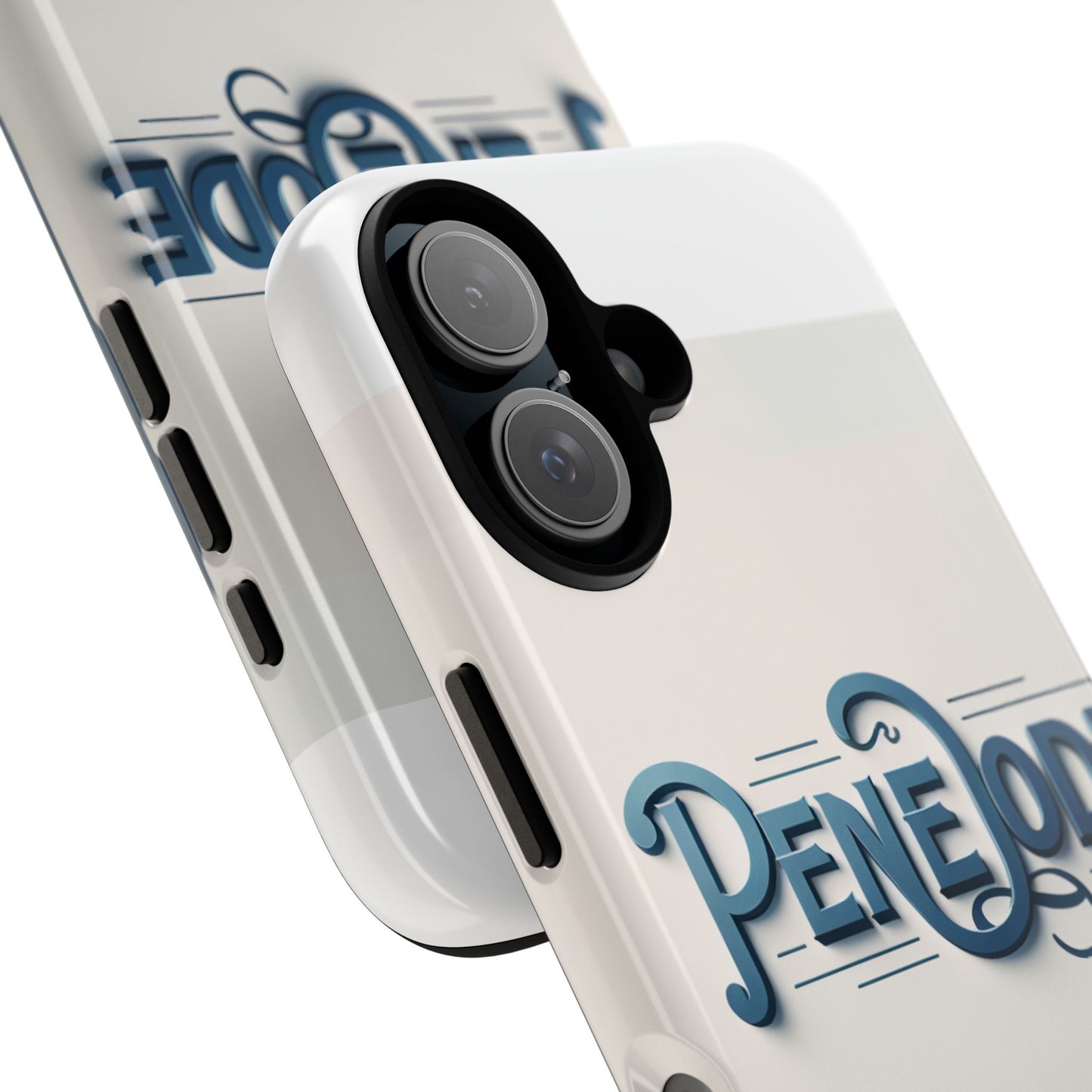 elegant blue typography phone case stylish accessory for self-expression compatible with iphone 13, 14, 15 & 16 – all models including pro, pro max & plus