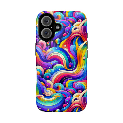 Pattern Image 4 Vibrant Shockproof Phone Case for Anime and Comic Fans - Colourful Abstract Design Compatible with iPhone 13, 14, 15 & 16 – all models including Pro, Pro Max & Plus