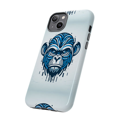 Blue Animal Create 21 3D Wrap Phone Case for Kids and Teens Shockproof UV Protected Durable Silicone Cover with Retro Anime and Comic Inspired Design