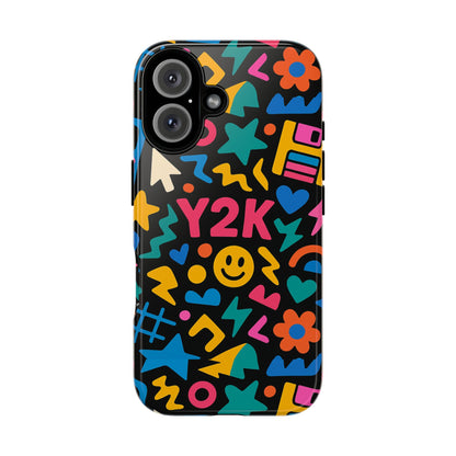 Vibrant Y2K Design 3D Wrap Protective Phone Case for Unique Style and Fashion Accessory Compatible with iPhone 13, 14, 15 & 16 – all models including Pro, Pro Max & Plus