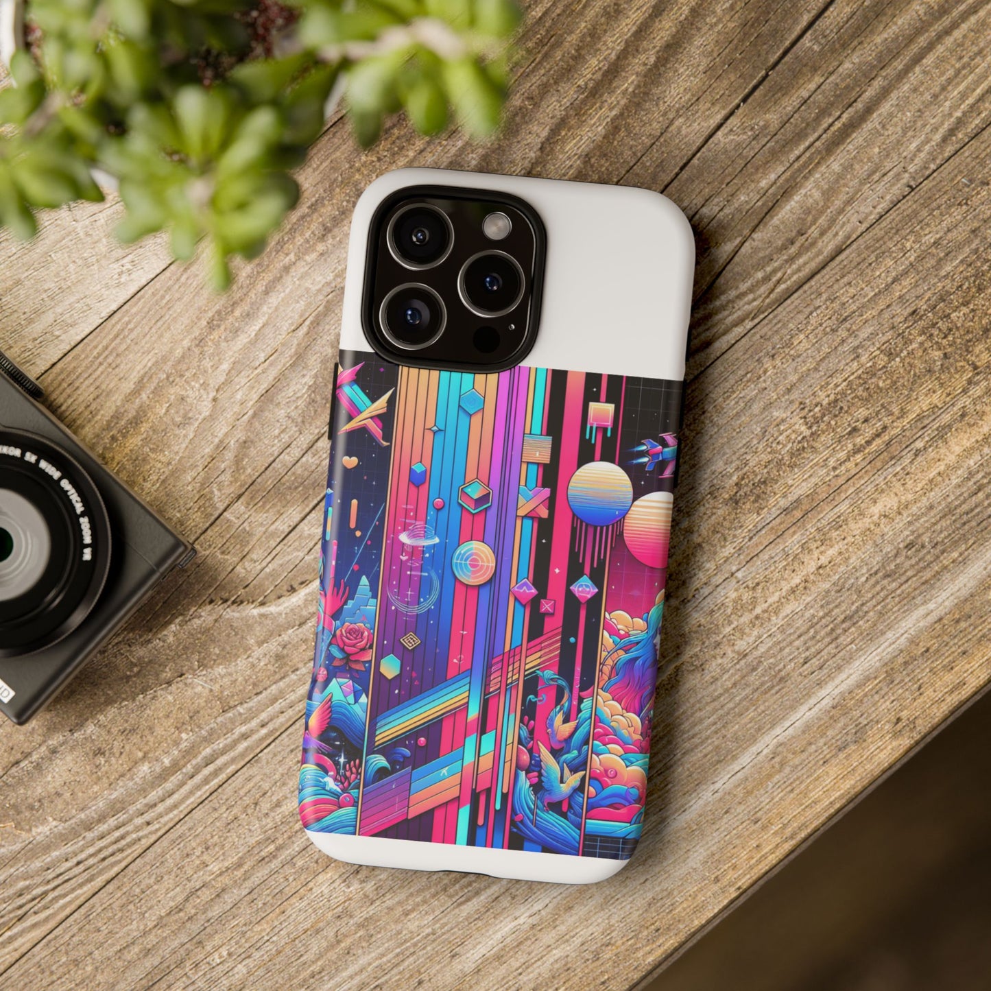 sigma d and scripted protective phone case for smartphones - vibrant 3d wrap design, durable shock absorption, uv protected, ideal gift for anime and comic fans