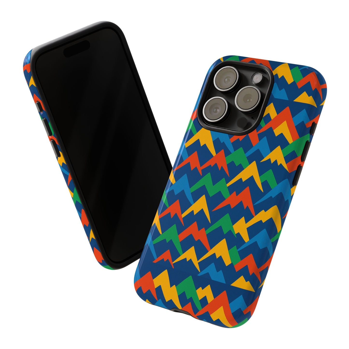 vibrant 3d mountain design phone case for stylish protection – unique accessory compatible with iphone 13, 14, 15 & 16 – all models including pro, pro max & plus
