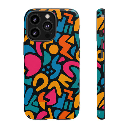 Vibrant Multicolour Abstract 3D Wrap Phone Case for Stylish Protection, Unisex Smartphone Cover, Compatible with iPhone 13, 14, 15 & 16 – all models including Pro, Pro Max & Plus