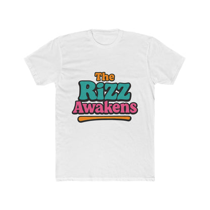 The Rizz Awakens Unisex T-Shirt – Funny Meme Graphic Tee, Multicolor Design, Comfortable Casual Wear