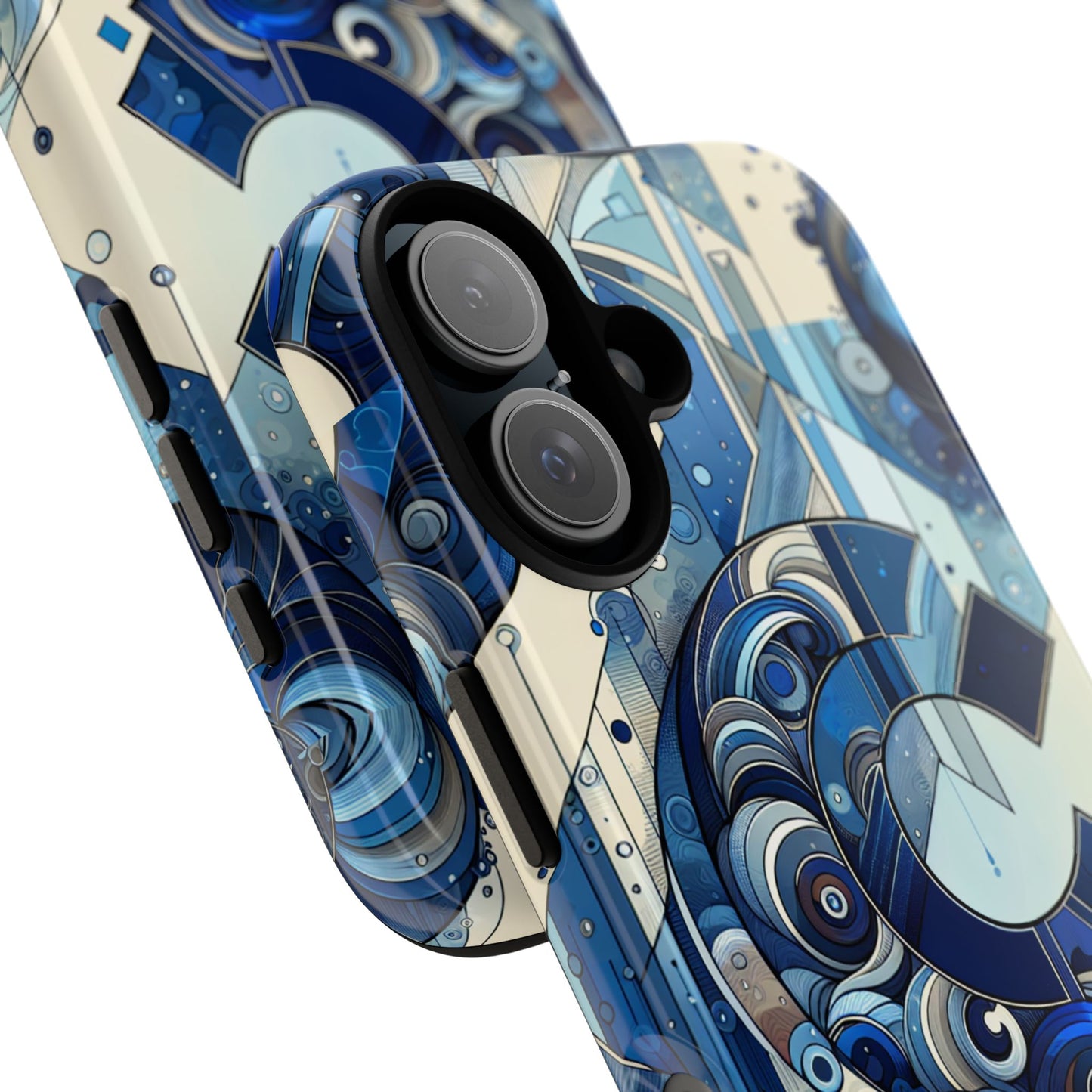 blue alphabet c phone case for smartphone protection with 3d wrap design, shock absorption, uv protection, durable silicone material, suitable for tech enthusiasts and individuality seekers