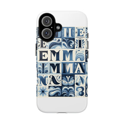 Vibrant 3D Alphabet Design Protective Phone Case in Blue for Stylish Smartphone Accessories Compatible with iPhone 13, 14, 15 & 16 – all models including Pro, Pro Max & Plus
