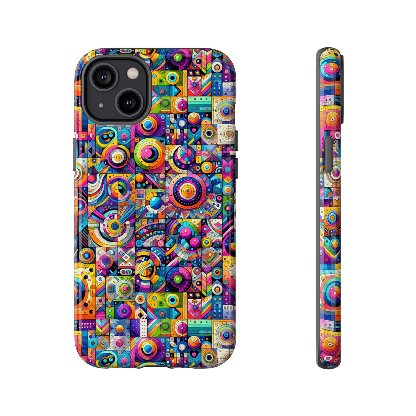 pattern image 3 vibrant shockproof phone case for anime and comic fans - stylish protection and colourful art finish – compatible with iphone 13, 14, 15 & 16 – all models including pro, pro max & plus