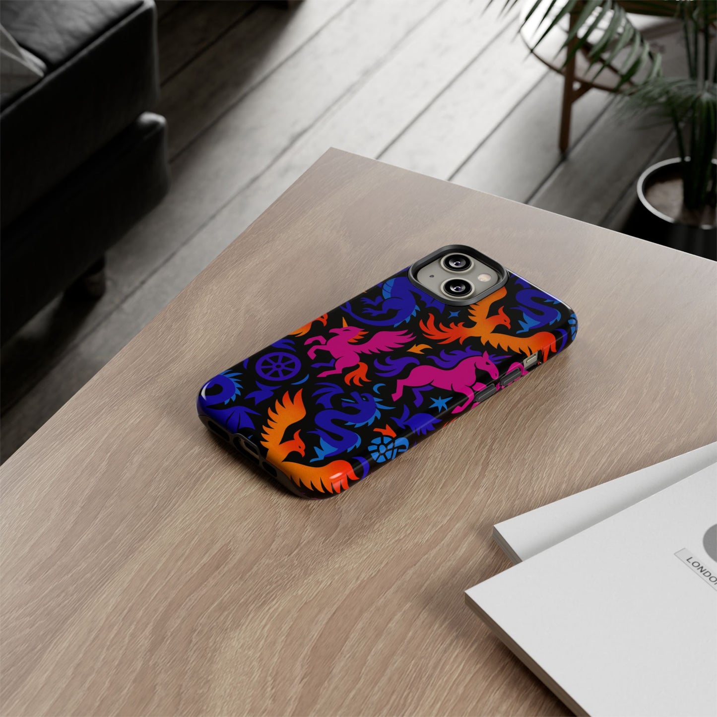 vibrant 3d fantasy design protective phone case for stylish protection compatible with iphone 13, 14, 15 & 16 – all models including pro, pro max & plus
