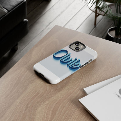 Vibrant 3D Typography Phone Case in Blue for Stylish Protection – Unique Accessory for Self-Expression Compatible with iPhone 13, 14, 15 & 16 – All Models Including Pro, Pro Max & Plus