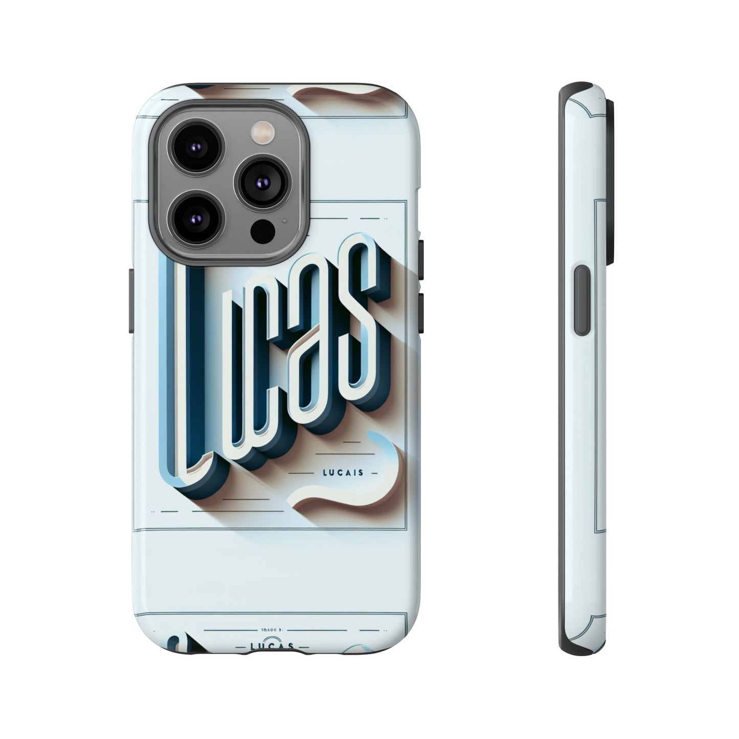 lucas blue phone case with 3d wrap design for smartphones compatible with iphone and android devices shockproof protective cover for anime and comic fans