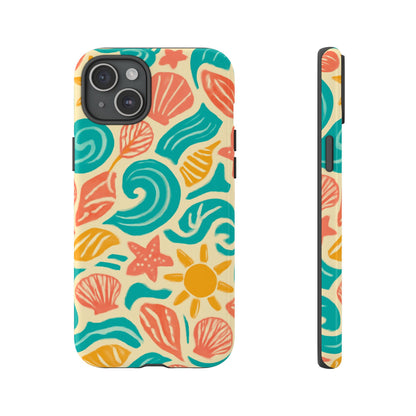 Vibrant Beach Style Protective Phone Case with 3D Wrap Design for Stylish Protection – Compatible with iPhone 13, 14, 15 & 16 – All Models Including Pro, Pro Max & Plus