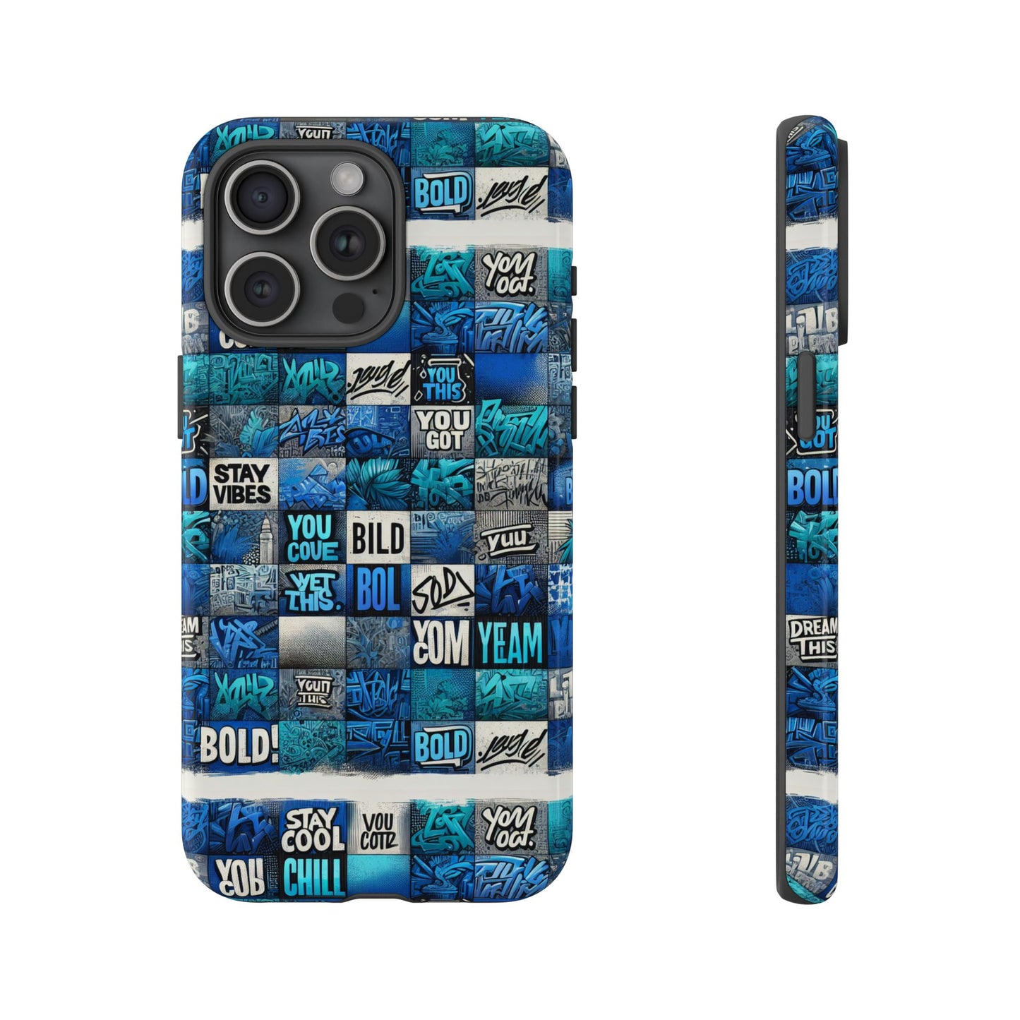 blue pattern image 26 phone case for smartphones with 3d wrap design shockproof tpu cover with vibrant anime and comic-inspired artwork