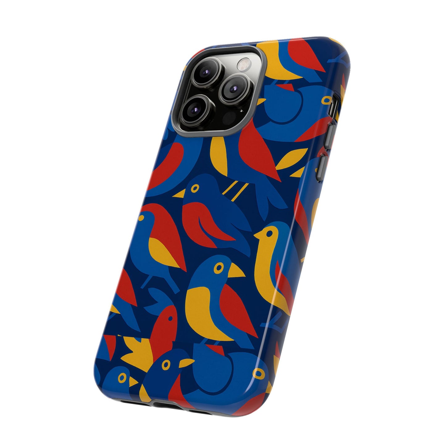 vibrant 3d wrap protective phone case with colourful bird design stylish accessory for men and women compatible with iphone 13, 14, 15 & 16 – all models including pro, pro max & plus