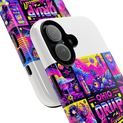 Ohio Drip Activated Protective Phone Case with 3D Wrap Design, UV Protection, Durable TPU Silicone Liner, Ideal Gift for Tech Enthusiasts and Anime Lovers