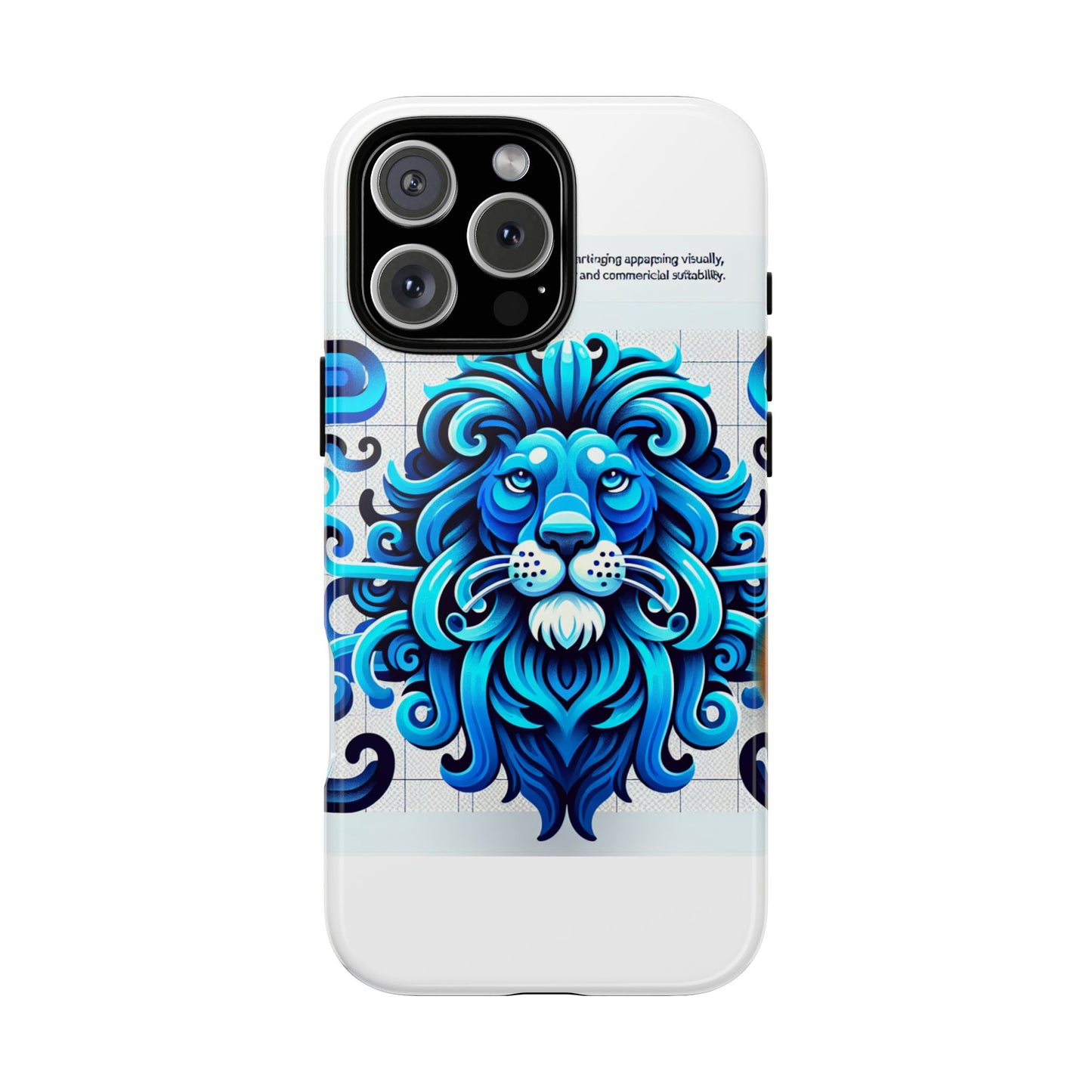 vibrant 3d lion art phone case for stylish protection and self-expression compatible with iphone 13, 14, 15 & 16 – all models including pro, pro max & plus