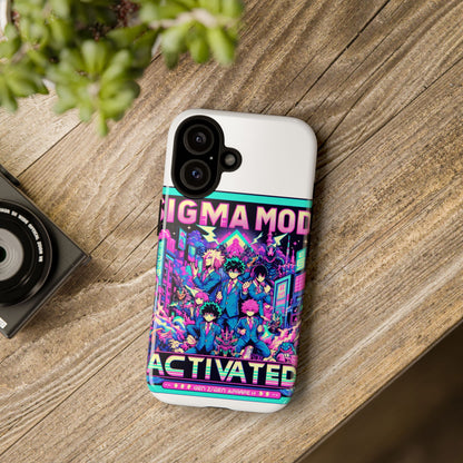 Vibrant Sigma Mode Activated Protective Phone Case for Anime Lovers, 3D Wrap Design, Durable TPU Silicone, UV Protected, Stylish Drop Protection, Gift for Friends