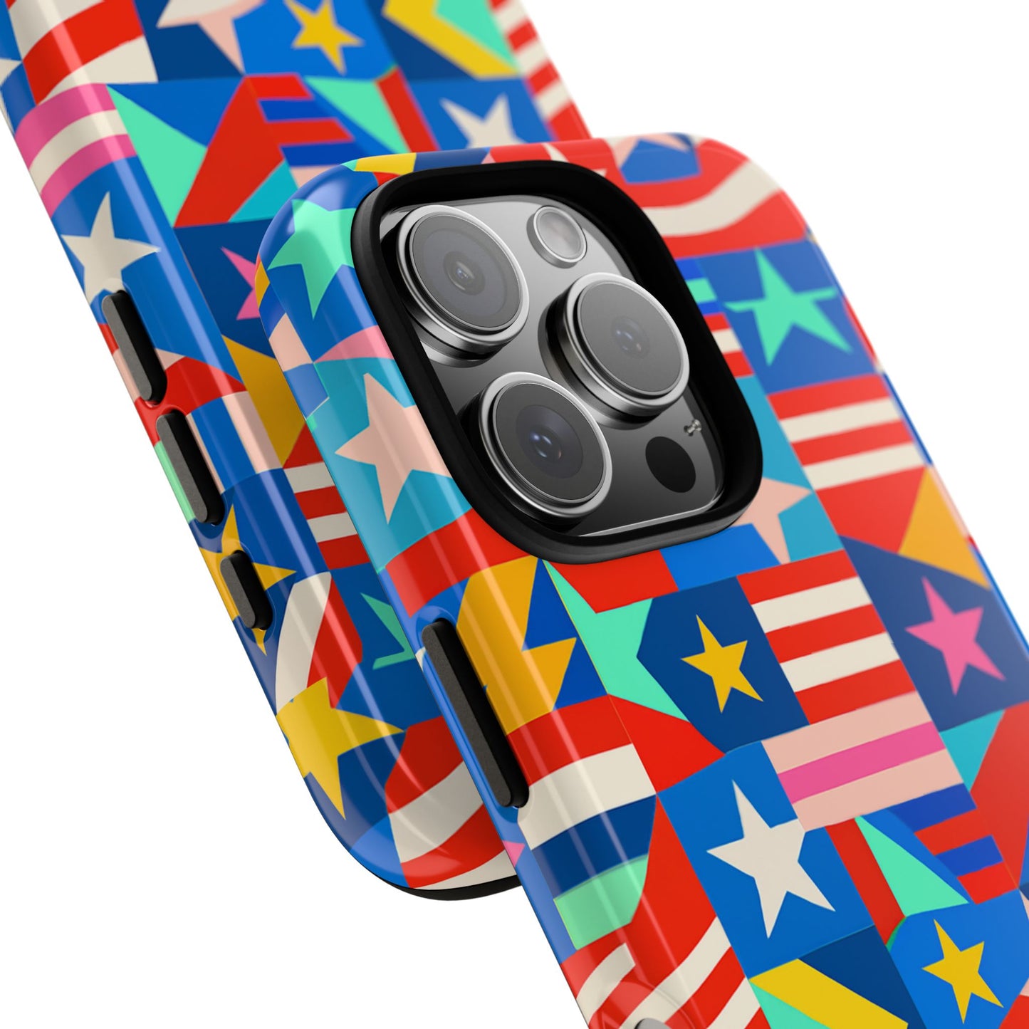 vibrant multicolour 3d wrap protective phone case – stylish accessory for unique expression compatible with iphone 13, 14, 15 & 16 – all models including pro, pro max & plus