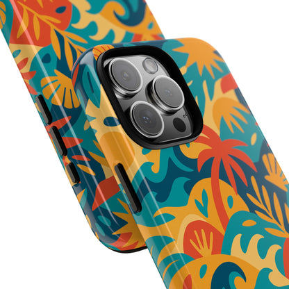 Vibrant Tropical Phone Case for Stylish Protection with 3D Wrap Design – Unisex Fashion Accessory Compatible with iPhone 13, 14, 15 & 16 – All Models Including Pro, Pro Max & Plus