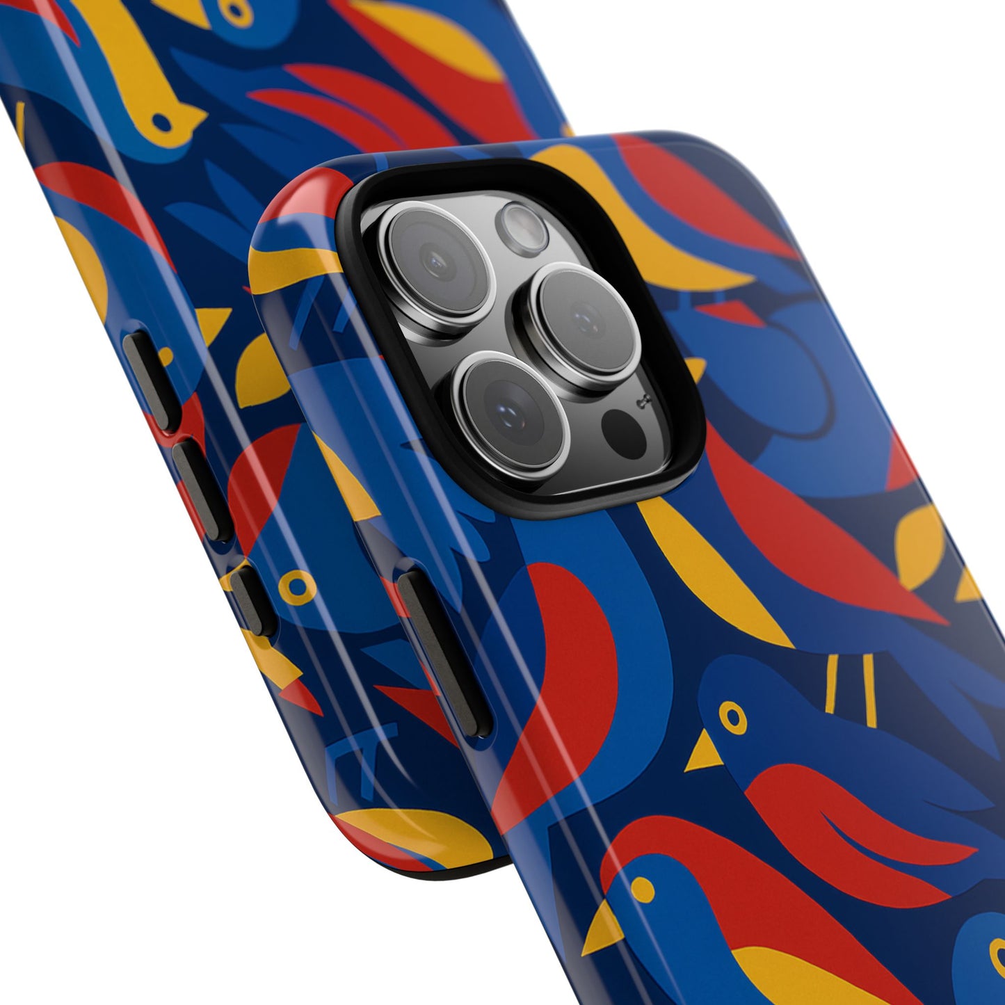 vibrant 3d wrap protective phone case with colourful bird design stylish accessory for men and women compatible with iphone 13, 14, 15 & 16 – all models including pro, pro max & plus